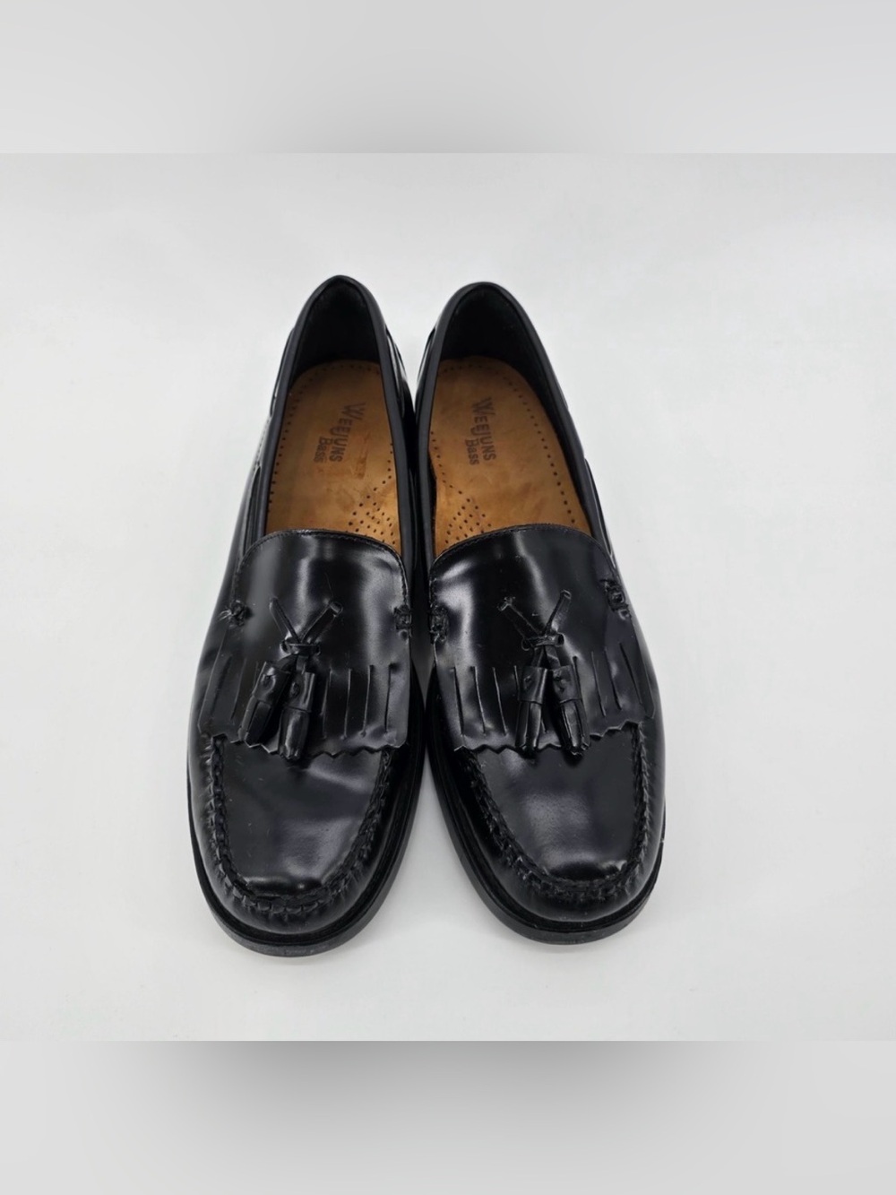 G.H. Bass Weejuns Marietta II Loafers Womens Tassel Kiltie Black Leather 10M